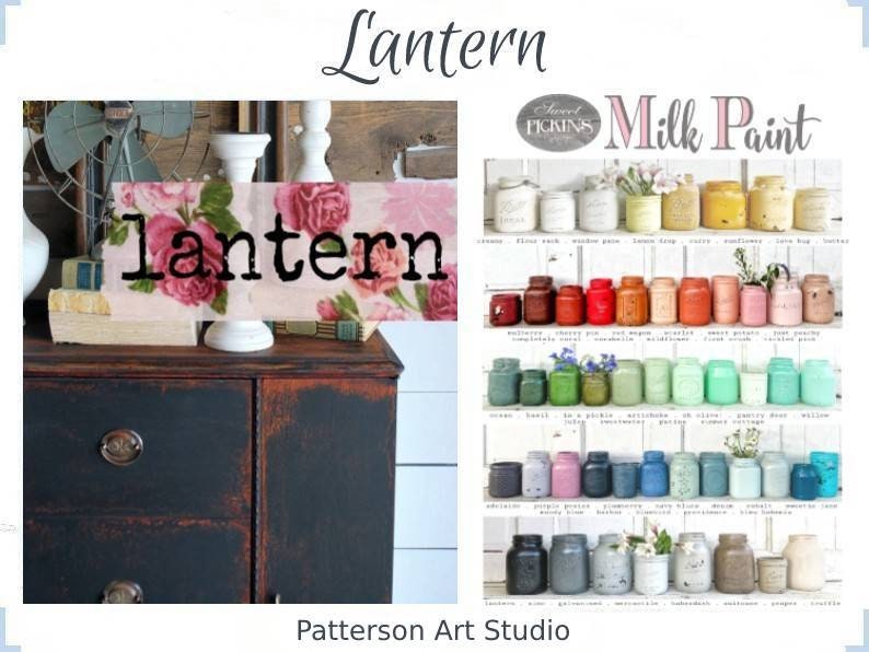 Sweet Pickins Milk Paint -A True Black  - LANTERN