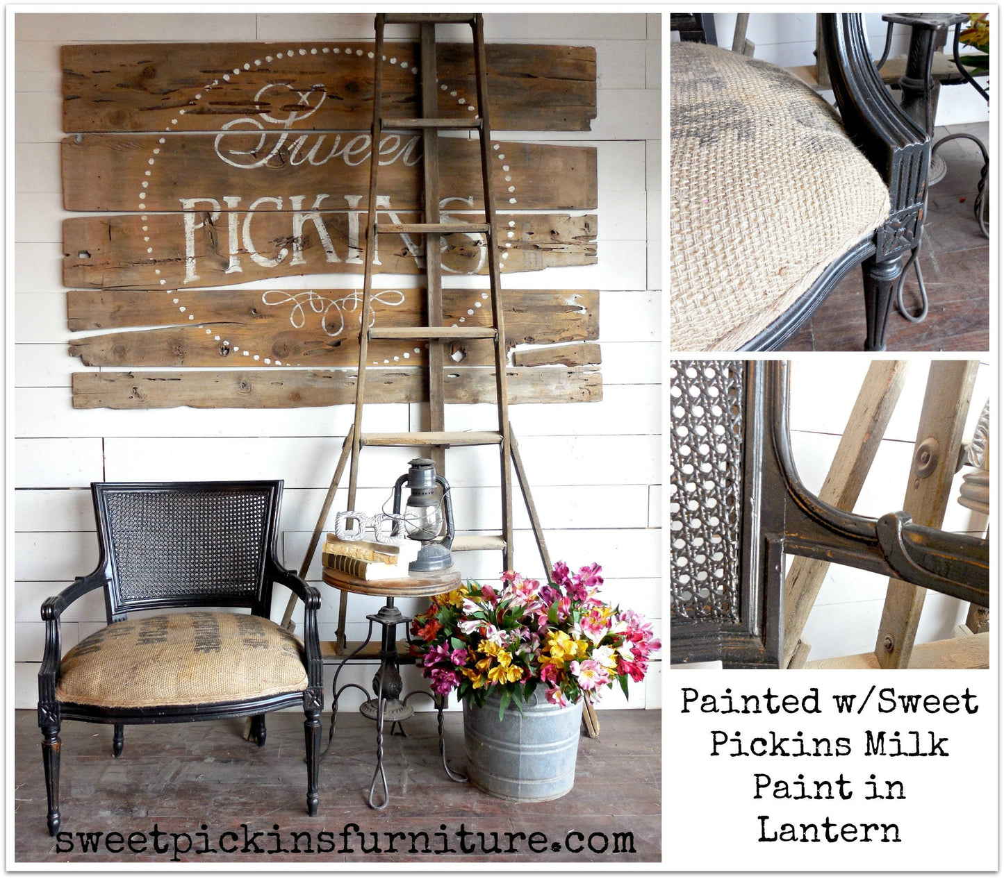 Sweet Pickins Milk Paint -A True Black  - LANTERN