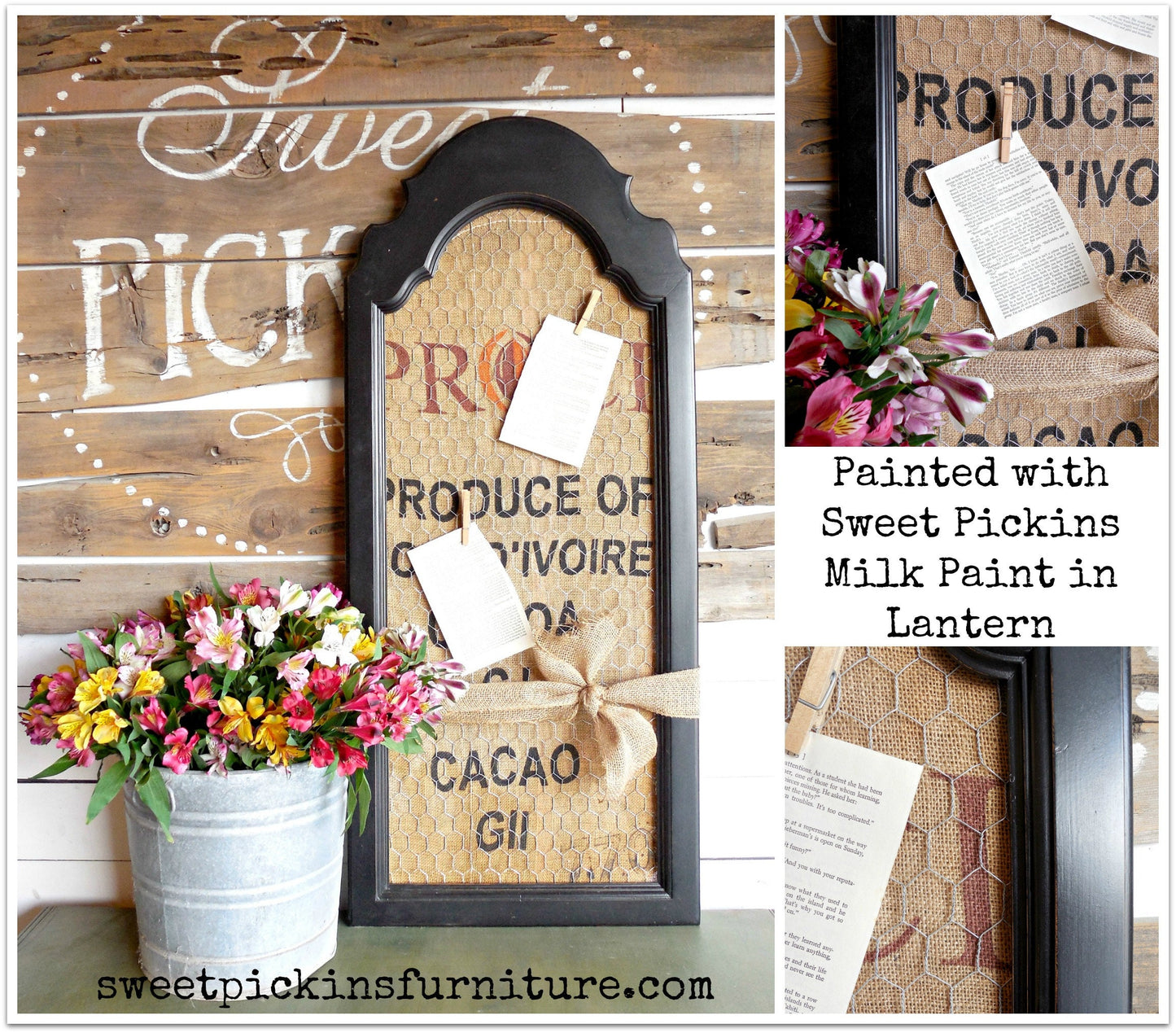 Sweet Pickins Milk Paint -A True Black  - LANTERN