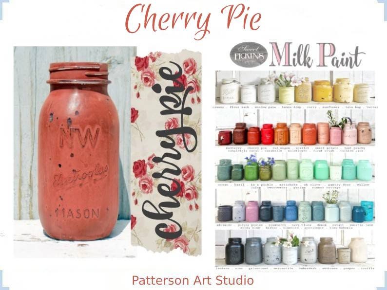 Sweet Pickins Milk Paint - Dark Red with Brown Under Tones   -  CHERRY PIE