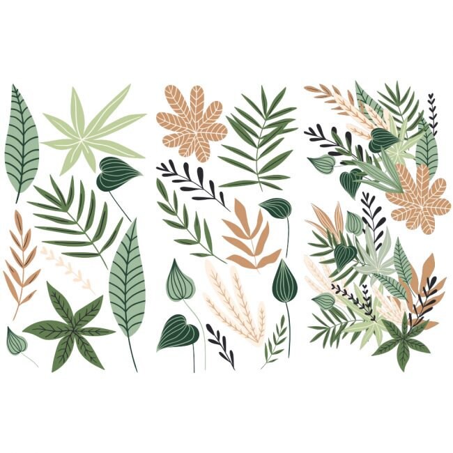 New! - Greenery House - Redesign with Prima - Rub on Small Transfer for Furniture Botanical Decal "12" x 18