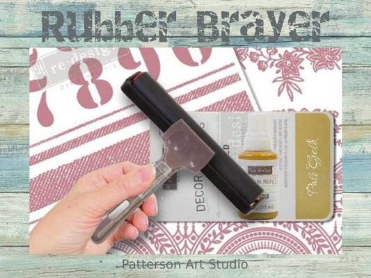 NEW! BRAYER - Redesign with Prima  - 6" Rubber Brayer Paint Roller