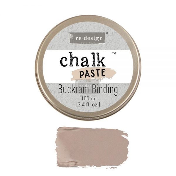 Chalk Paste - BUCKRAM BINDING - Re-Design with Prima - for Stenciling  Silk Screening and More