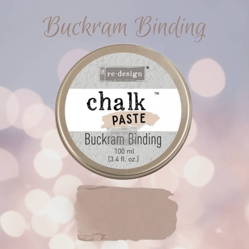 Chalk Paste - BUCKRAM BINDING - Re-Design with Prima - for Stenciling  Silk Screening and More