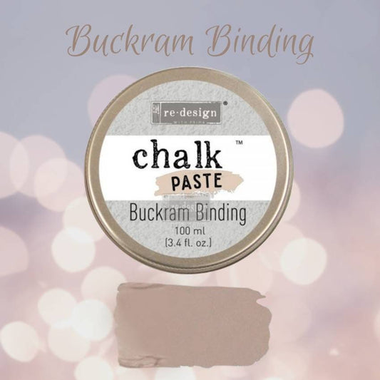 Chalk Paste - BUCKRAM BINDING - Re-Design with Prima - for Stenciling Silk Screening and More
