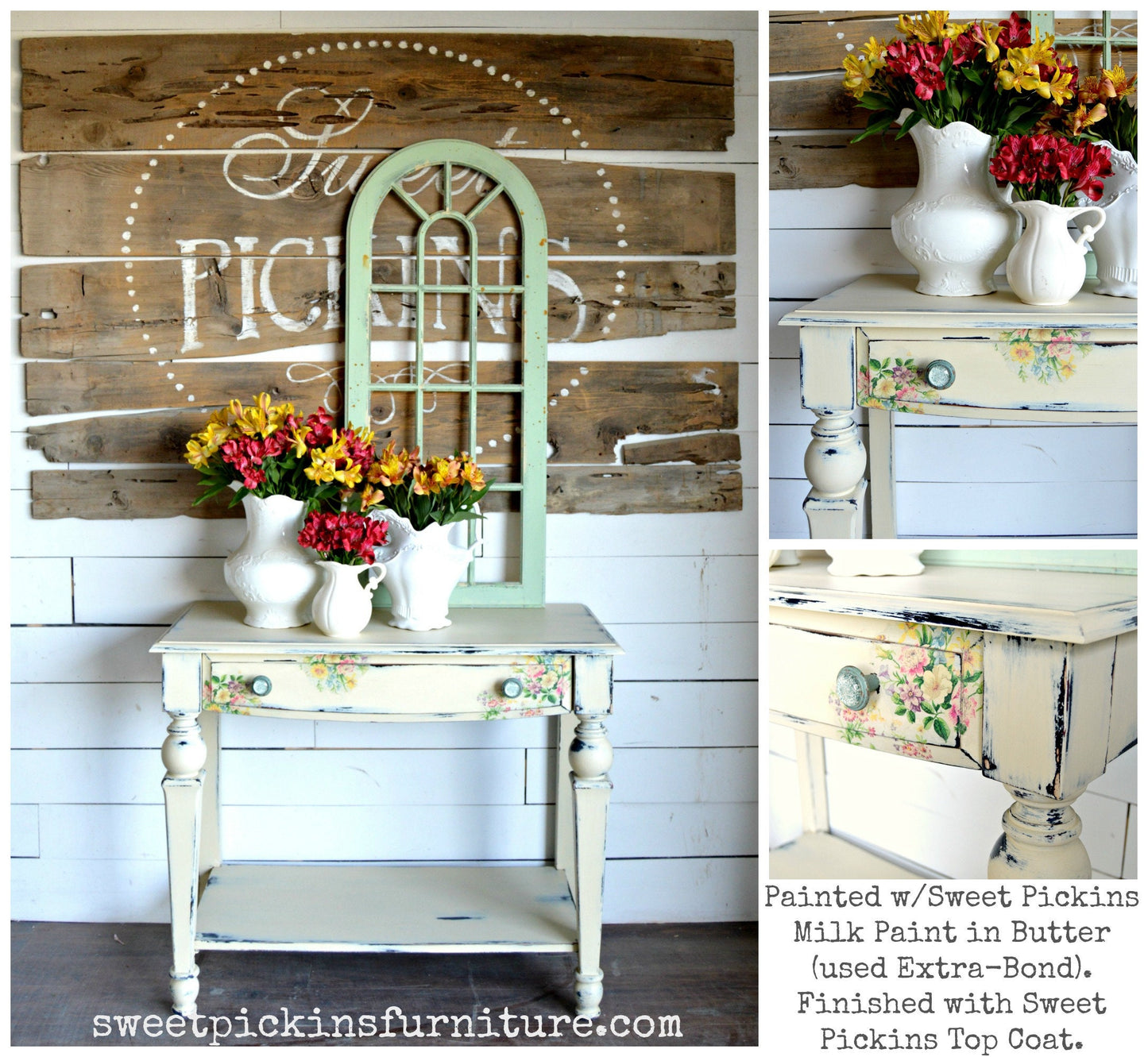 Sweet Pickins Milk Paint - A Sweet Creamy Butter Color   - BUTTER