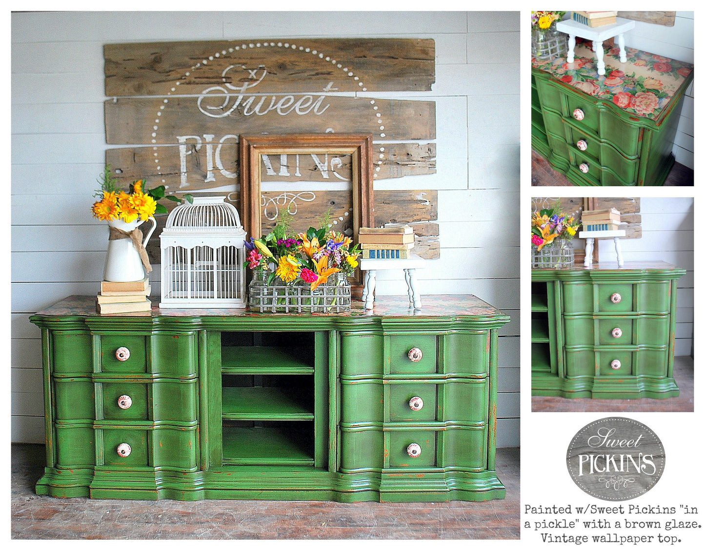 Sweet Pickins Milk Paint - A Grassy Green   -  IN A PICKLE