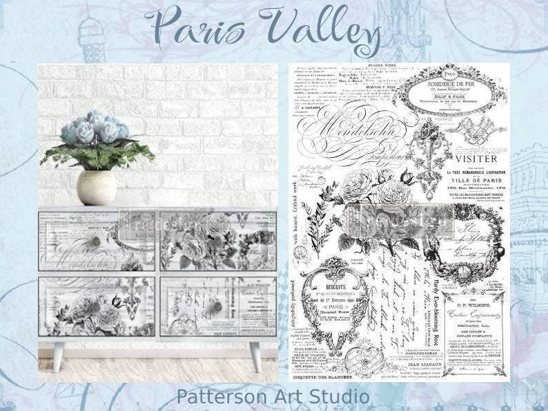 Rub on French Furniture Transfer by Redesign with Prima – PARIS VALLEY 25" x 34.2"