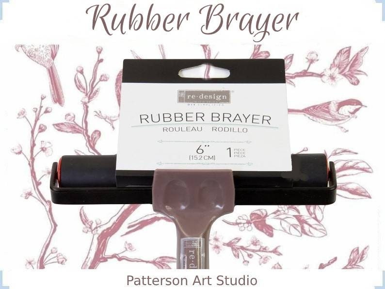 NEW! BRAYER - Redesign with Prima  - 6" Rubber Brayer Paint Roller