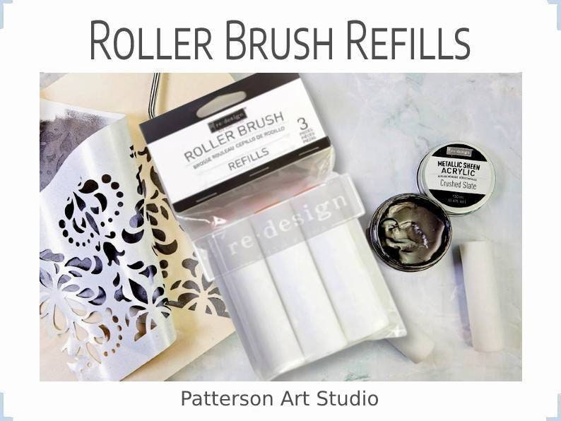 ROLLER BRUSH REFILLS - Prima Marketing Co. - 4" x1" - Quantity of 3