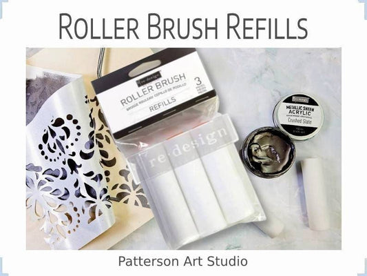 ROLLER BRUSH REFILLS - Prima Marketing Co. - 4" x1" - Quantity of 3