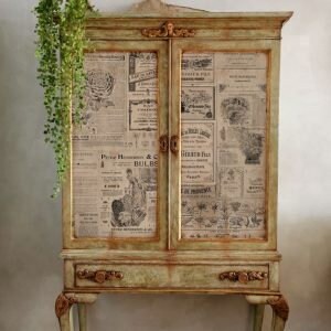 Vintage Newsprint paper -Redesign with Prima - Decoupage  tissue Paper - NEWSPRINT - 19"x30"